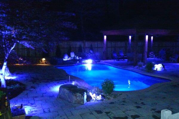 inground pool lighting ideas